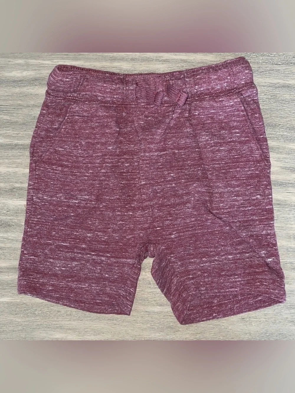 Old Navy Boy’s Marled Maroon Knit Athletic Shorts